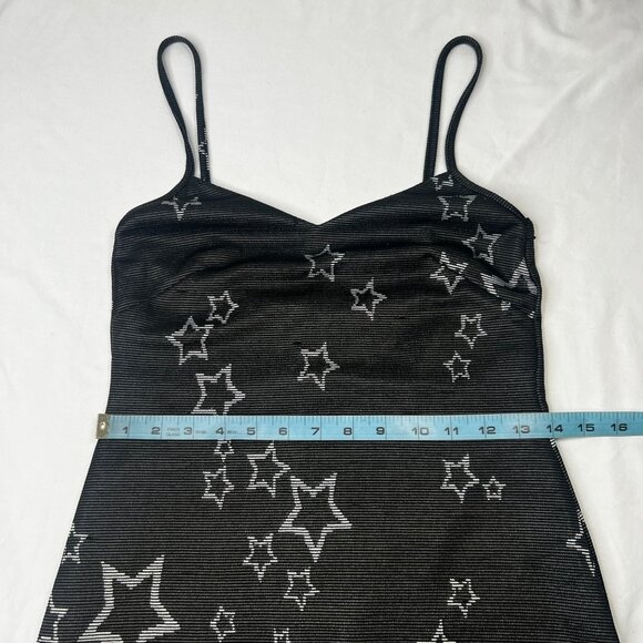 By johnny. Australia Star Scatter Slip Dress Midi Stretch Black US 6 - Picture 5 of 16